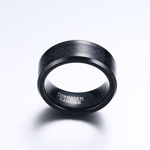 Carbon Layer <b>Men</b> Jewelry Customized Stainless Steel <b>Ring</b> Simple Style <b>Ring</b> <b>for</b> Parties - Product Image 1