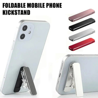 Support de Bureau Pliable Universel Invisible Créatif pour Téléphone Portable et Tablette, Mini Anneau Portable pour Diffusion en Direct