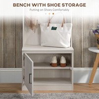 Entrée en bois rustique Hall étroit Arbre Porte-manteau Banc de rangement pour chaussures avec étagères et crochets pour couloir Utilisation du vestiaire