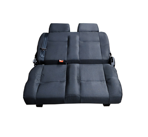 Asientos Plegables de Cuero para Camper Van, <span class=keywords><strong>Autocaravana</strong></span> o RV, <span class=keywords><strong>2</strong></span> <span class=keywords><strong>Plazas</strong></span>, Función de Cama Plegable, Ahorro de Espacio, Color Negro - Product Image 2