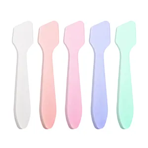 small white clear black cream spatula cosmetic spatula for cream eyecream plastic spatula with logo