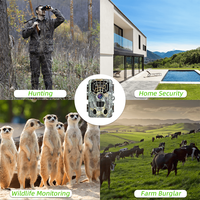 Caméra de chasse Sensvision Advanced 4G LTE étanche à énergie solaire 4K 64MP avec longue autonomie et vision nocturne 0,3s