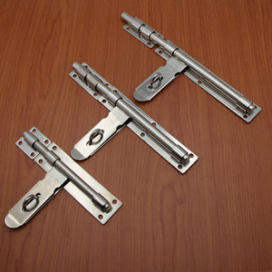 Loquet de porte à montage en surface en acier inoxydable 304, grande taille, antivol, pour portes en bois - Product Image 1