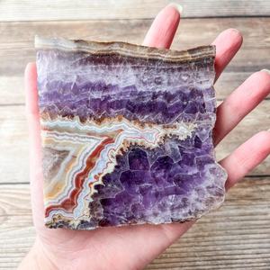 Vente en gros de tranches d'agate d'améthyste naturelle, forme libre, artisanat sculpté écologique, pierre précieuse de guérison, cristal Fengshui, décoration de la maison - Product Image 3