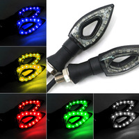 12V LED-shaped Turn signal Light with Flashing Lights and Brake Lights; Flow Indicator.