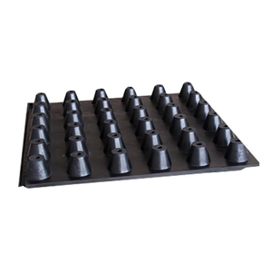 Tapis d'isolation phonique et anti-vibrations en caoutchouc haute élasticité 500*500*50 - Spécialisé pour les sols flottants - Product Image 2