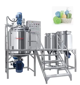 1000l Cosmetic Moisturizing Gel Mixer Vacuum Homogenizing Emulsifier Cream Vacuum Mixing Tank