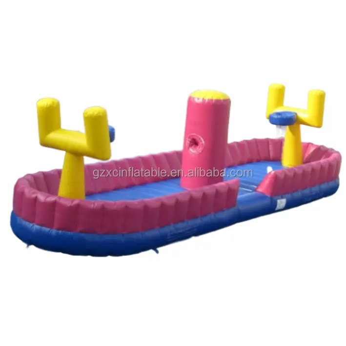 Interactive Basketball Bungee Challenge Inflatable Bungee Run Sport Game Inflatable Basketball Carnival Game For Sale