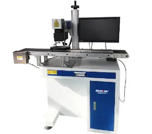 JQLASER Fiber Deep Mark Laser Metal credit card Laser Engraving Machine with raycus 20w/30w/50w/80w