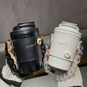 2023 Japanese Style 420ml Double Wall Insulated Eco-Friendly <b>Camera</b> Cup Creative Trend Unisex Heart Straw Cup Cute Applicable - Product Image 1