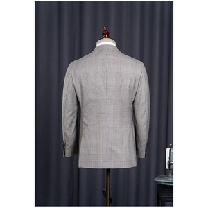 YY089 Veste de costume d'affaires pour hommes de style italien <span class=keywords><strong>Prince</strong></span> de Galles à carreaux simple boutonnage grande taille - Product Image 2