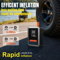 Pompe à air portable sans fil 3000 mAh 150 PSI, gonfleur de pneus 3 fois plus rapide, batterie puissante, moniteur de pression des pneus de voiture