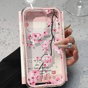 Nouvelle <span class=keywords><strong>Coque</strong></span> de Téléphone Portable 2-en-1 en TPU à Changement de Couleur pour <span class=keywords><strong>iPhone</strong></span> 14 <span class=keywords><strong>12</strong></span> 15 17 Air <span class=keywords><strong>Pro</strong></span> <span class=keywords><strong>Max</strong></span>, Motif Fleurs Roses, <span class=keywords><strong>Coque</strong></span> Arrière - Product Image 1