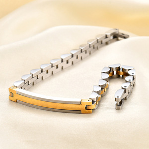 Correa de reloj de acero inoxidable, pulsera de 6mm de ancho, hebilla ajustable, color dorado y negro, joyería para mujer - Product Image 4