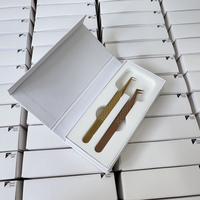 Pince à cils haut de gamme confortable, pince à extensions de cils à 90 degrés, outil d'isolation en acier inoxydable de haute précision