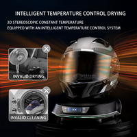 Machine de Soin 6-en-1 pour Casque Moto avec Vapeur, Repassage, Élimination des Odeurs par Ozone, Contrôle Intelligent de la Température et Séchage – Nettoyeur de Casque Moto