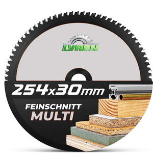 Lame de <span class=keywords><strong>scie</strong></span> <span class=keywords><strong>circulaire</strong></span> TCT de qualité industrielle 254*30mm pour le bois, compatible OEM avec GTS/PTS 10 et KGS 254 - Product Image 1