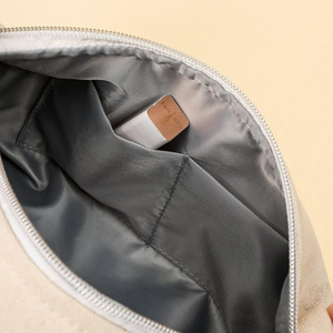 Simple Travel Portable Canvas Toiletry <b>Bag</b> Large Capacity Waterproof Cosmetic Storage <b>Bag</b> with Embroidery logo - Product Image 4