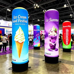 Tailor Made Logo Waterproof Oxford Grand Opening Sturdy Stable Inflatable Reliable Heavy-Duty Vibrant Seamless Durable Pillar - Product Image 1