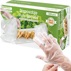 Gants en plastique jetables, durables, imperméables, taille moyenne, personnalisables, pour la restauration, de qualité alimentaire, pour usage domestique, fournisseur en gros - Product Image 3