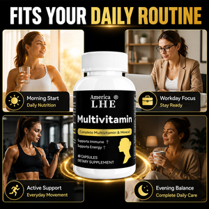 Complément Multivitaminé en Gros pour Adultes : Soutien Immunitaire (60 Capsules) - Product Image 3