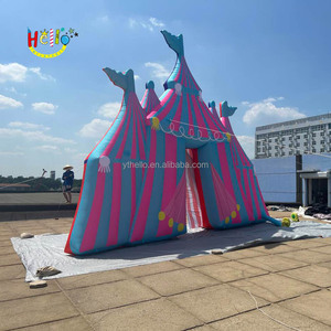 Arco de rayas coloridas <span class=keywords><strong>Carnaval</strong></span> gigante <span class=keywords><strong>entrada</strong></span> de circo inflable - Product Image 1