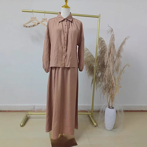 ชุดลำลองสตรี เสื้อเชิ้ตสีเขียวทหาร ชุดกระโปรง Smlxlxxl ชุดเดินทางที่มีสไตล์ - Product Image 2