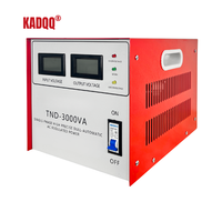Régulateur de tension monophasé pour servomoteur TND-3KVA - Entrée 90-260V, Précision 3%, Technologie SVC à enroulement en cuivre avec écran LCD, Garantie 2 ans