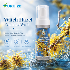 Furuize OEM Witch Hazel Feminine Foam Wash 150ml Ingrédients naturels Mousse nettoyante intime douce pour un usage quotidien - Product Image 3