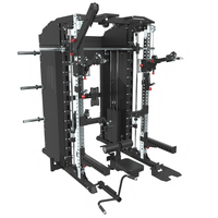 Machine Smith Intégrée Personnalisée, Entraîneur Multifonctionnel, Rack de Musculation, Équipement de Gymnastique à Domicile pour Studio de Musculation
