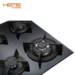 8Mm Tempered Glass 4 Burner Gas Cooker Built in LPG/NG Gas for Home - Product Image 4