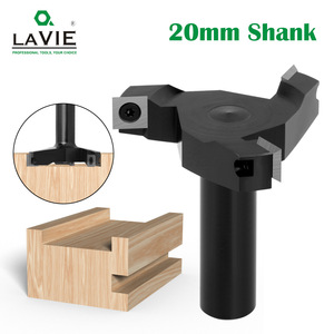 Three Blade T Shape Cutting Tool Round Shank Grooving Cutter For Woodworking Machine High Rigidity Milling Cutter - Product Image 5