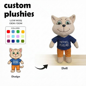 Fabricante de Peluches Personalizados, Mini Gato que Abre la Ojera, Decoración para Cafetería, León de Peluche, Koala Furimach, Peluche con Logotipo Personalizado - Product Image 3