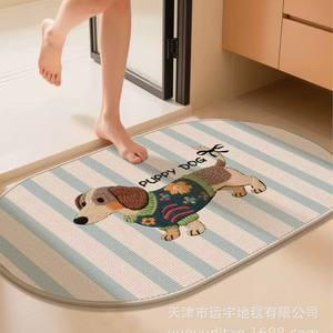 Tapis de sol en lin imperméable, antidérapant, anti-fatigue, absorbant, de haute densité, moderne, avec logo personnalisé, pour la maison et l'hôtel - Product Image 4
