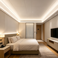 Plaque de plafond en PVC blanc simple, résistante à l'humidité et ignifuge, pour usage extérieur, hôtelier, résidentiel et commercial