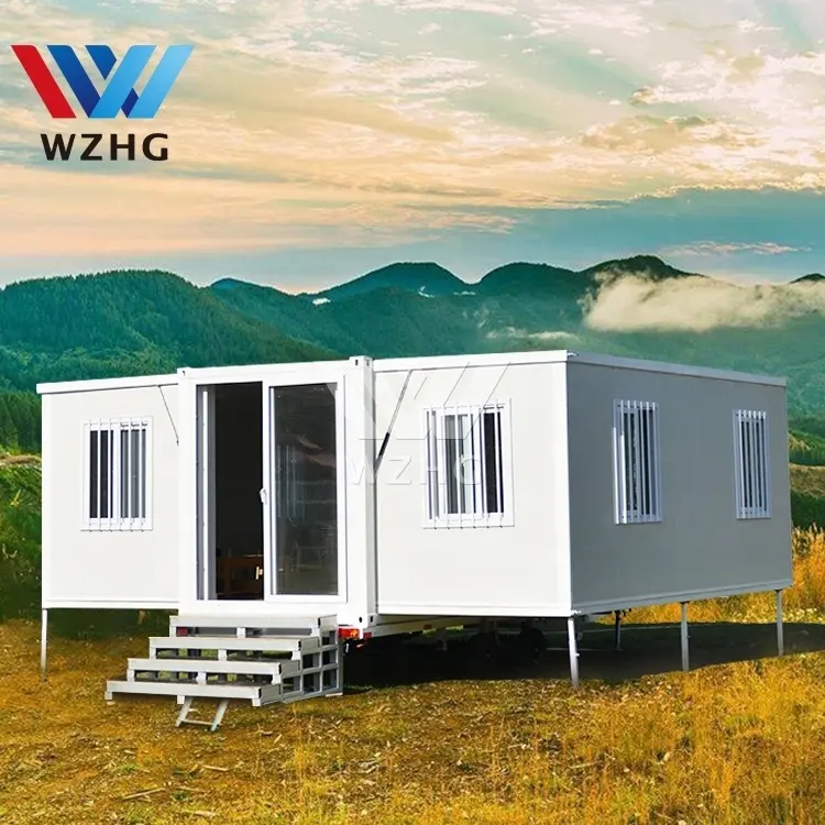 Fully equipped mostly furnished 20ft 40ft folding expanding granny flat australian standards house trailer homes