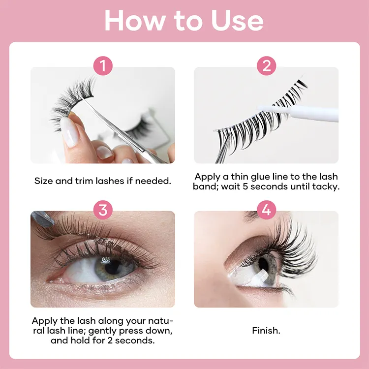 Missgel Lash Glue Personnalisé Marque Privée Vegan Bouteille de 5ml Faux Cils Étanche Colle à Cils en Latex Sans Colle