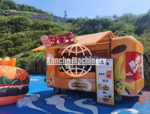 EU USA Standard Grill <b>BBQ</b> Smoker Fast Food Ice Cream Stainless Steel Food Truck Mobile Kitchen Fully Equipped Snack Food Hotdog - Product Image 3