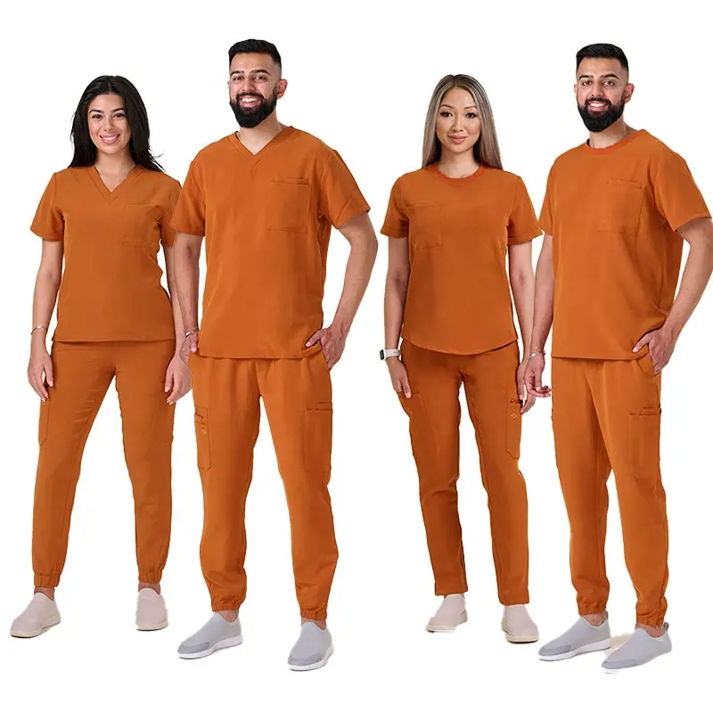 Bestex 2023 nouveau Style médical gommages soins infirmiers survêtement unisexe gommages uniformes ensembles mode infirmière uniforme gommages infirmières uniformes