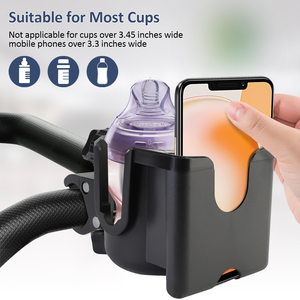 K portavasos jaulas de montaje para motocicleta bicicleta cochecito de bebé organizador 360 portavasos giratorio - Product Image 6