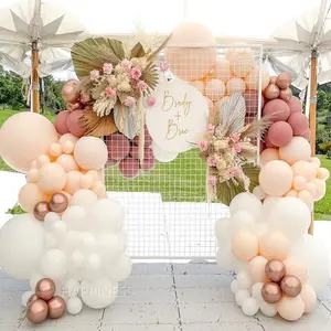 Global os balões arco de noiva 2021, conjunto de balões para decoração de festa de aniversário, cor pastel