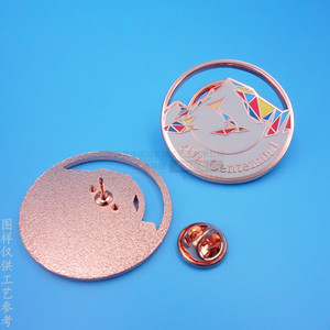 Pin de Moda Unisex con Diseño de Mariposa de Aleación de Zinc, Broche de Regalo con Forma de Dibujo Animado, Insignia Metálica Nube Arcoíris - Product Image 3