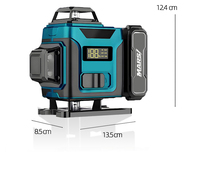 Instrument de nivellement laser de précision industrielle DIY OEM MARS, pour la rénovation de la maison, laser vert, alimenté par batterie, 0-30m