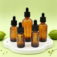 Bouteilles compte-gouttes en verre personnalisées avec logo imprimé pour sérum cosmétique, huile essentielle pour cheveux, 15 ml, 30 ml, 60 ml, 100 ml, 120 ml, 1 oz, 2 oz