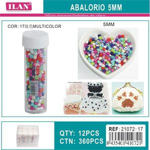 Ilan Abalorio Perline multicolori da 5 mm per la creazione di gioielli - Product Image 3