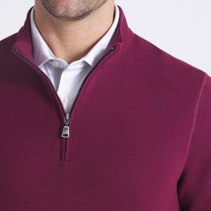 Custom Spandex Poliéster Hombres Ligero Ruby Shimmer 1/4 Zip Pullover Golf <span class=keywords><strong>Athletic</strong></span> Quarter Zip <span class=keywords><strong>Sudadera</strong></span> - Product Image 3