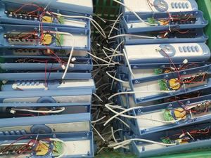 Mooved 18 אינץ 'ac dc 12v מאוורר סולארי נטענת 5 להבים 3 מהירויות עם usb/light - Product Image 6