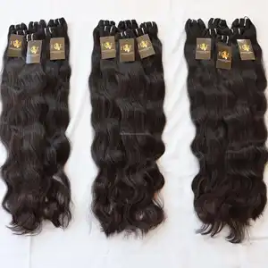 Indian Raw Hair Bundle Vendor Unprocessed 100% Cuticle Aligned Virgin Weave Extension Raw Indian Temple Wavy Curly Hair