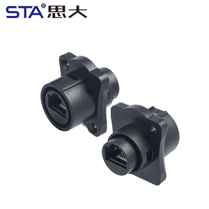 Waterproof LP20 RJ45 <strong>CAT6</strong> Signal Aviation Connector Male Female LP-RJ45 CAT5 Panel Mount Ethernet <strong>Data</strong> Cable Socker - Product Image 4