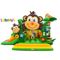 Château sautant gonflable de jeux de singe bon marché commercial pour des enfants